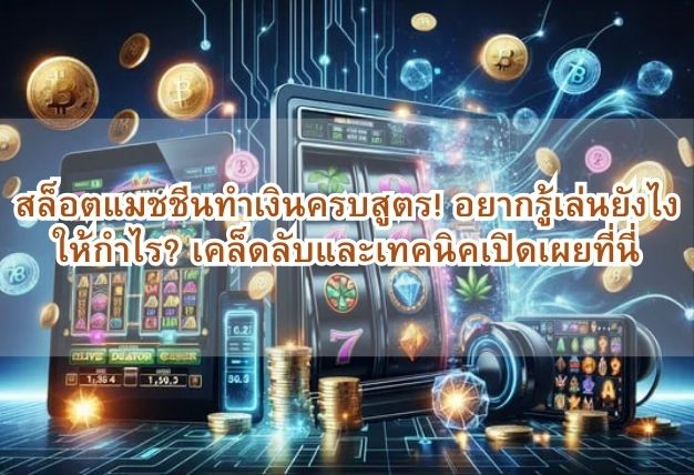 สล็อตแมชชีนทำเงินครบสูตร! อยากรู้เล่นยังไงให้กำไร? เคล็ดลับและเทคนิคเปิดเผยที่นี่