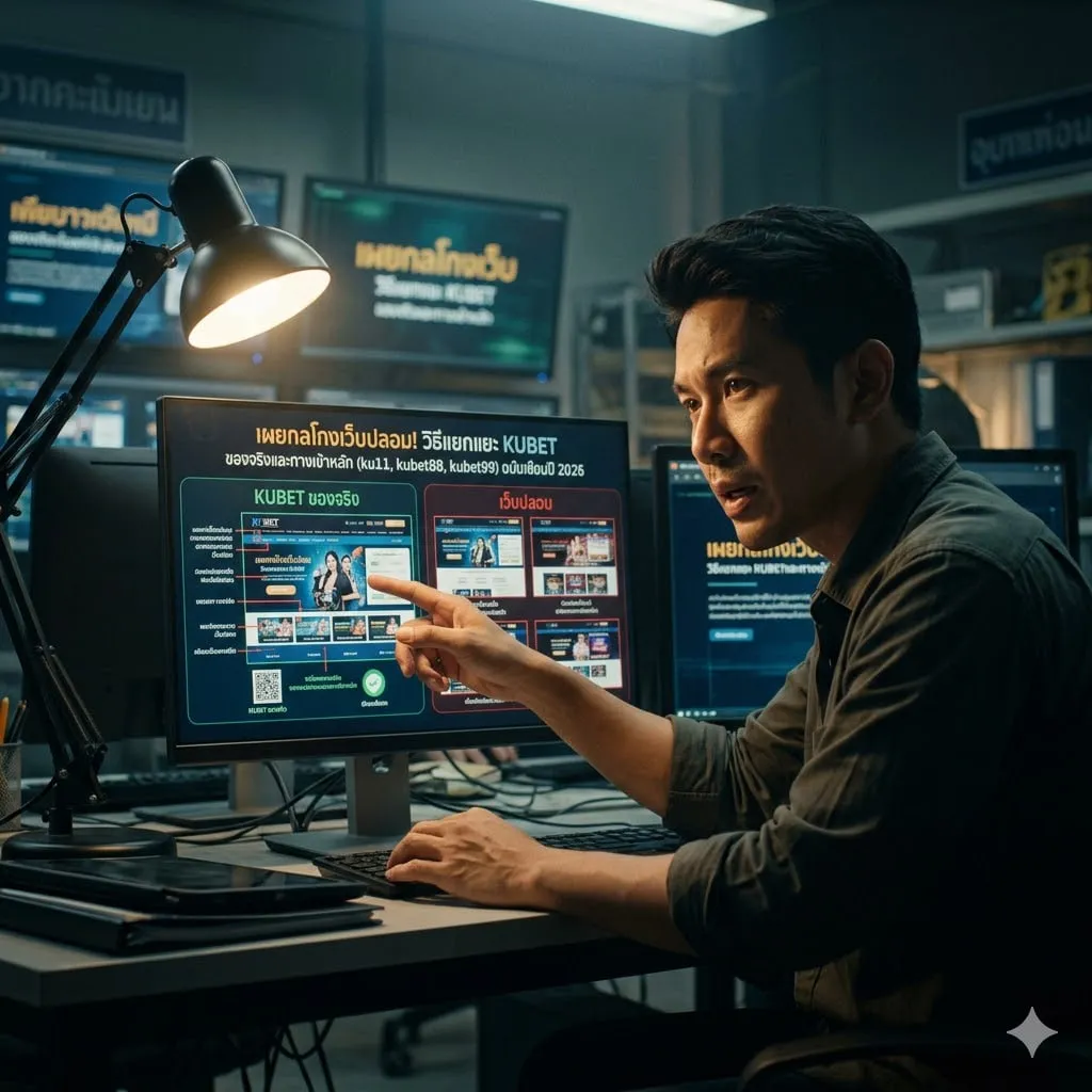 เทคนิค "สแกนกรรม" แยกเว็บ KUBET จริง vs ปลอม ใน 10 วินาที
